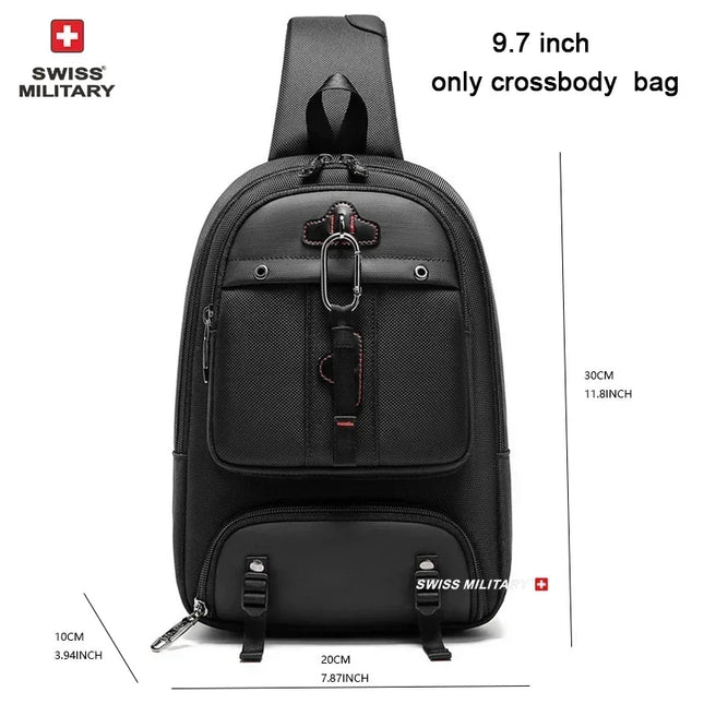 Business Rucksack 80L USB Blau