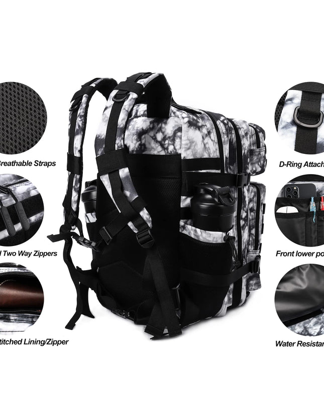 Rucksack Arbeit 45L Black Green Zip
