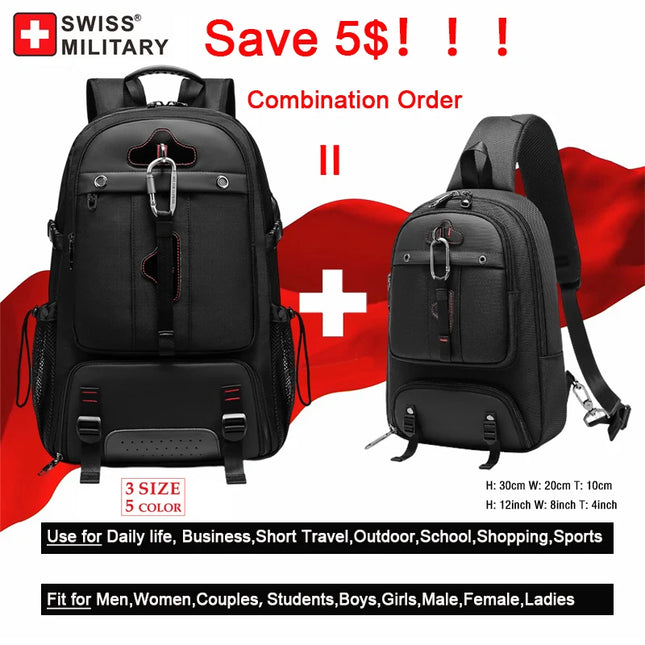 Business Rucksack 80L USB Schwarz