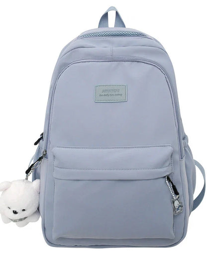 Stylischer Uni Rucksack 20-35L Blau