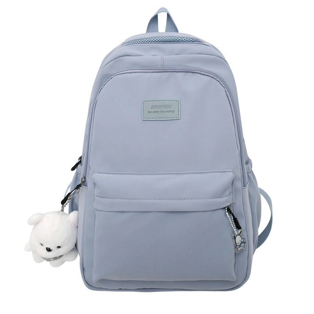 Stylischer Uni Rucksack 20-35L Blau