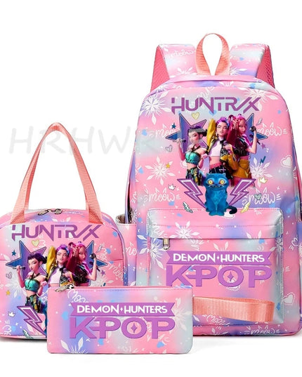 Schulrucksack Set KPop Demon Hunters Khaki