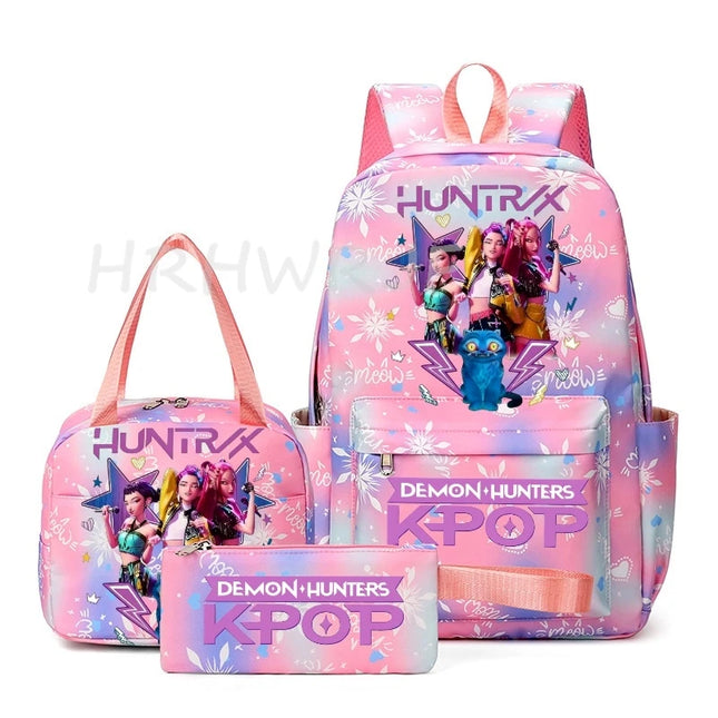 Schulrucksack Set KPop Demon Hunters Khaki