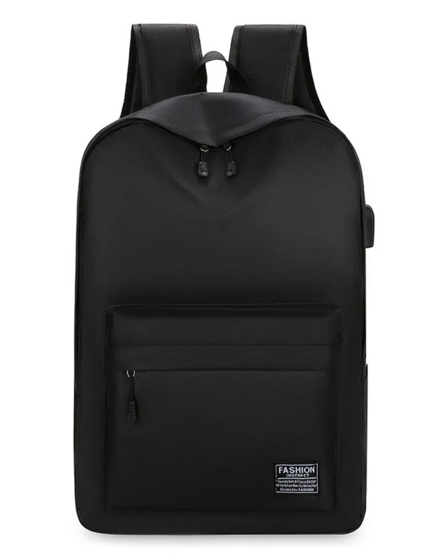 Uni Rucksack Schwarz mit USB-Anschluss