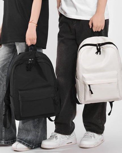 Schulrucksack Oxford Stoff Schwarz 15 Zoll