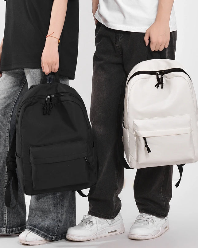 Schulrucksack Oxford Stoff Schwarz 15 Zoll