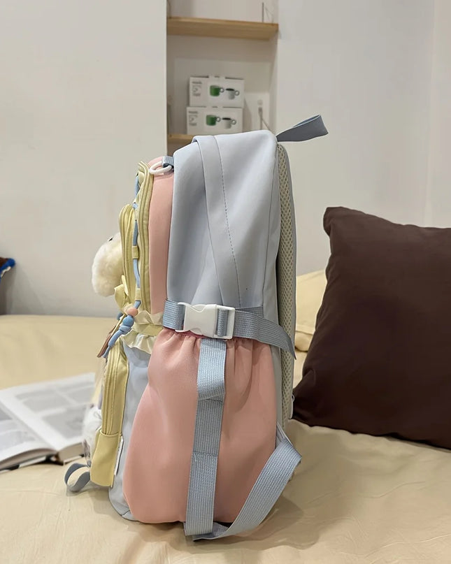 Leichter Schulrucksack Set mit Schleife