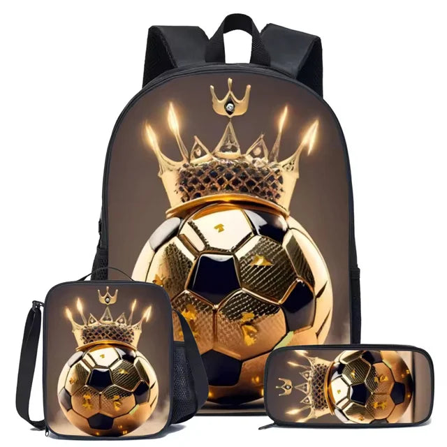 Schulrucksack Set Fussball – 20-35 Liter