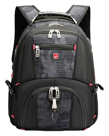 Laptop Rucksack 17 Zoll Camouflage Grau