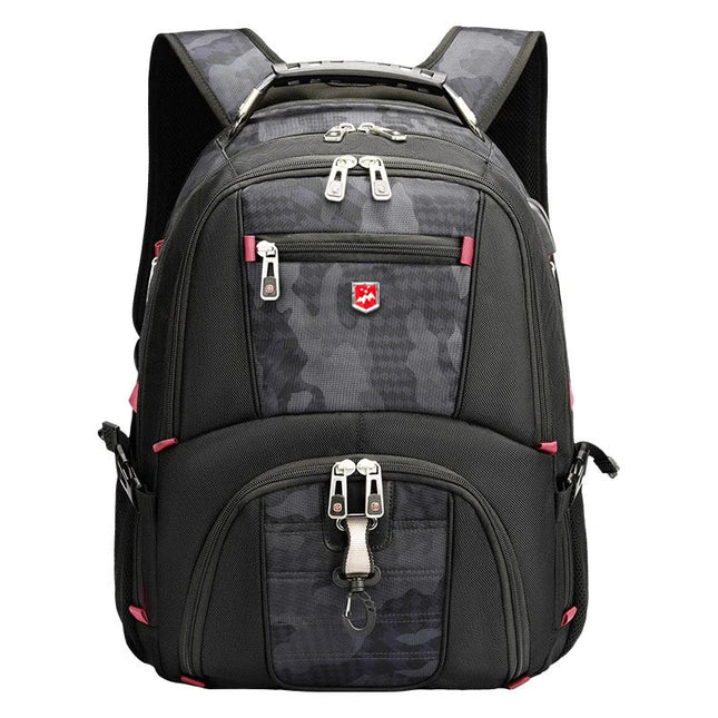 Laptop Rucksack 17 Zoll Camouflage Grau