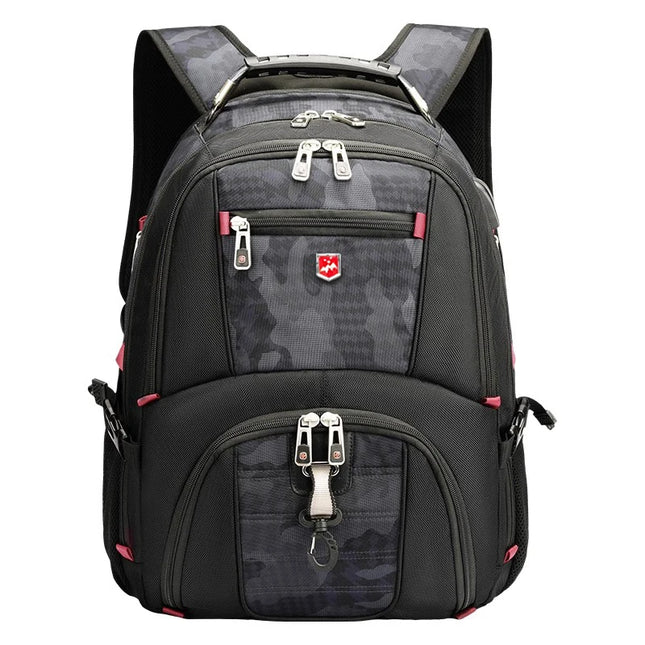 Laptop Rucksack 17 Zoll Camouflage Grau