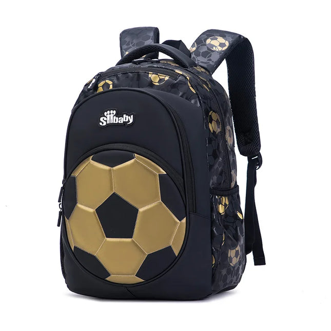 Schulrucksack Jungen mit Fussball-Design