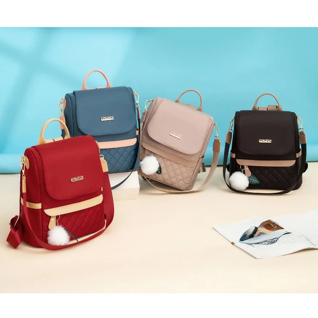 Damen Rucksack fuer Uni & Alltag Schwarz