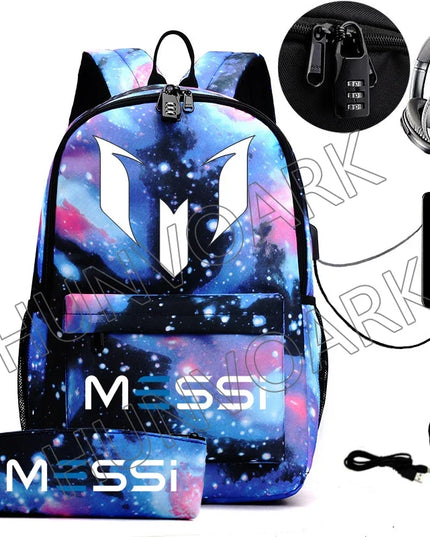 Schulrucksack mit USB-Ladeanschluss