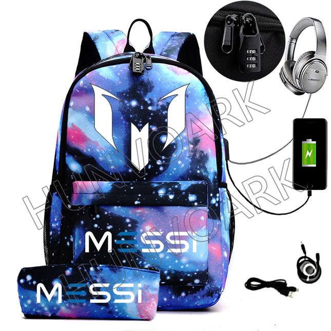 Schulrucksack mit USB-Ladeanschluss