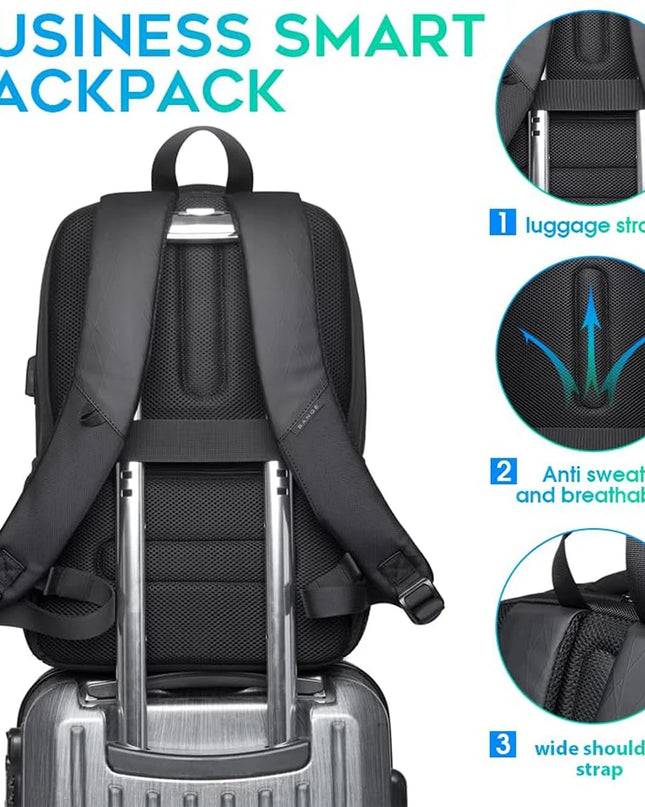 Laptop Rucksack mit USB-Port Blau