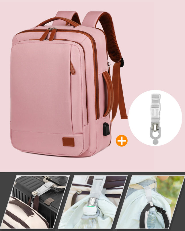 Unisex Rucksack für Uni & Schule Pink Combo
