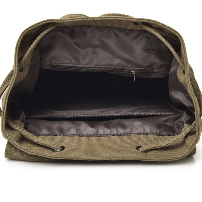 Schulrucksack Canvas 20-35L Army Green