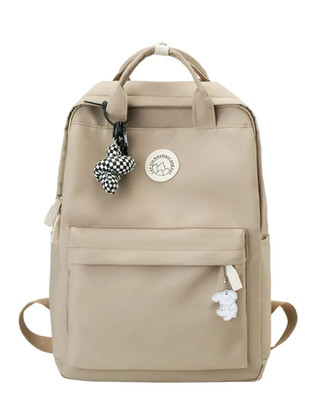 Uni Rucksack Nylon Khaki – wasserdicht