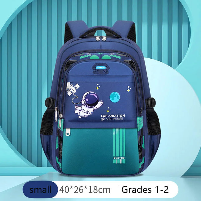 Schulrucksack Jungen Astronaut Grün