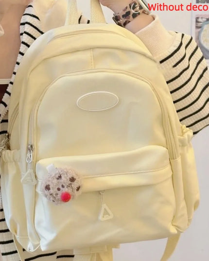 Schulrucksack Damen Nylon - leicht & gelb