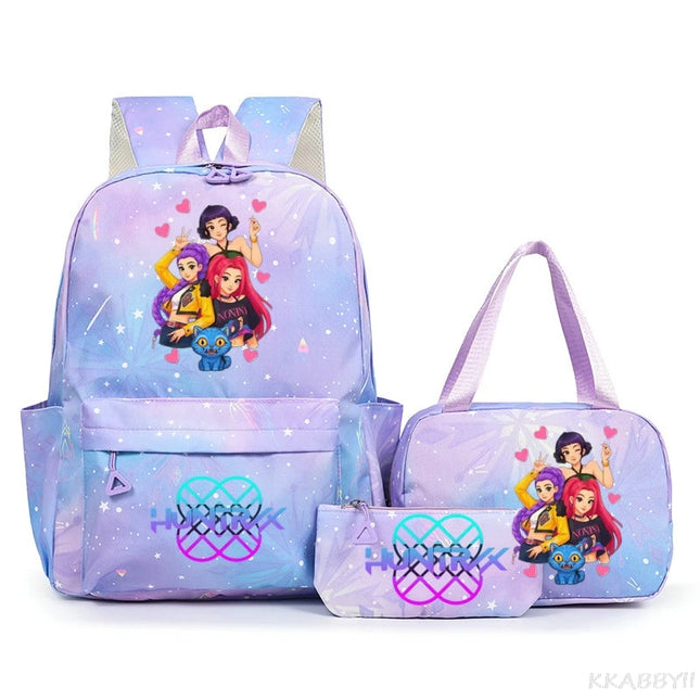Schulrucksack KPop Motiv 20-35L Rot