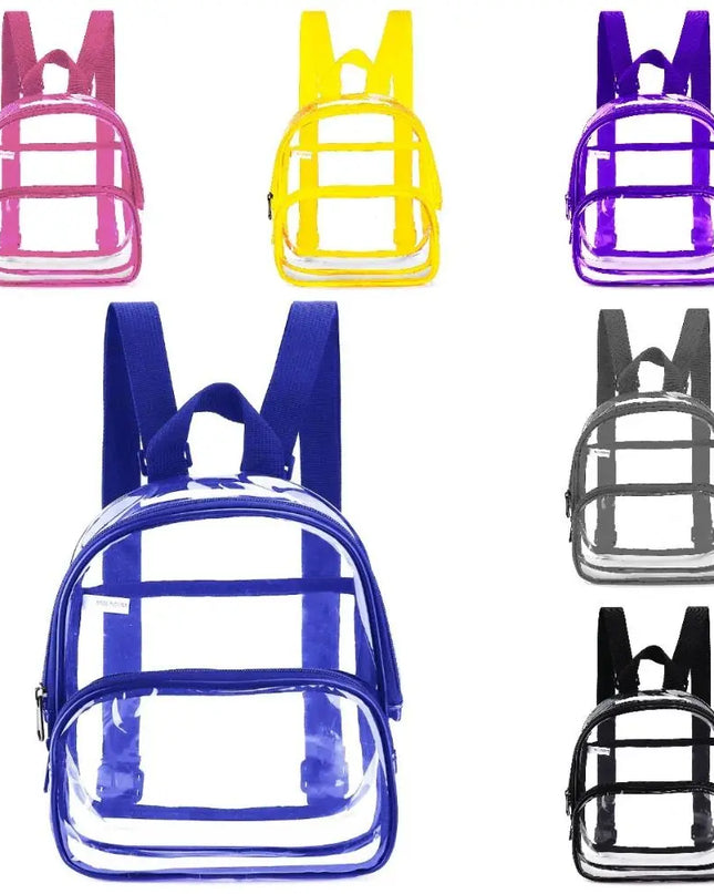 Transparenter Schulrucksack Schwarz unter 20L