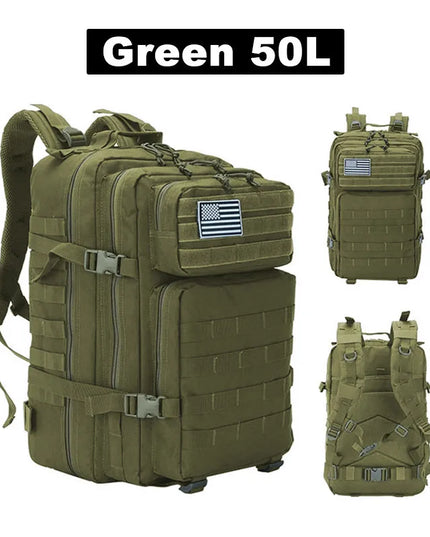 Rucksack für Uni & Arbeit 36-55L Grün