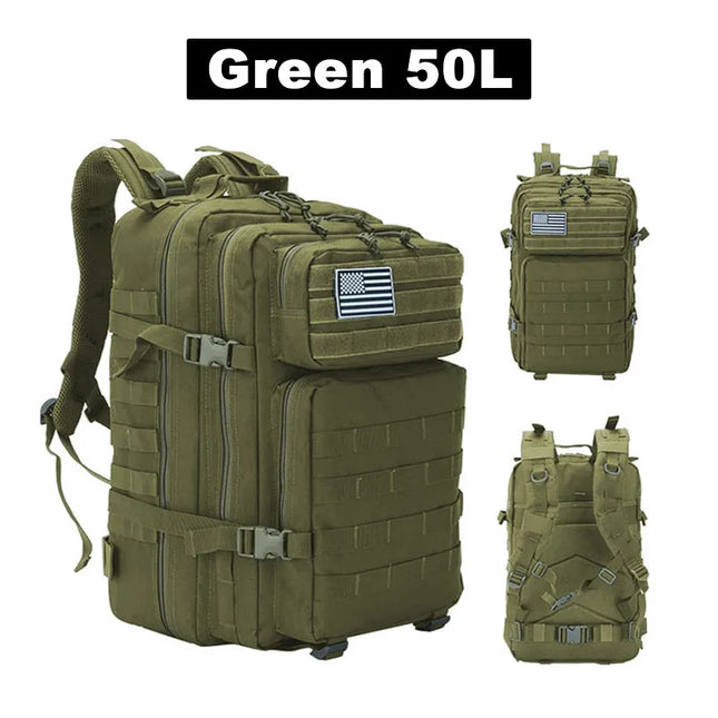 Rucksack für Uni & Arbeit 36-55L Grün