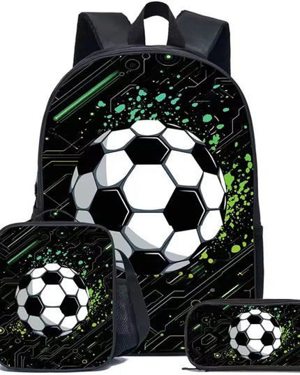 Schulrucksack Fußball-Motiv mit Laptopfach