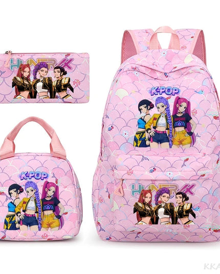 Schulrucksack mit Lunch Bag Set