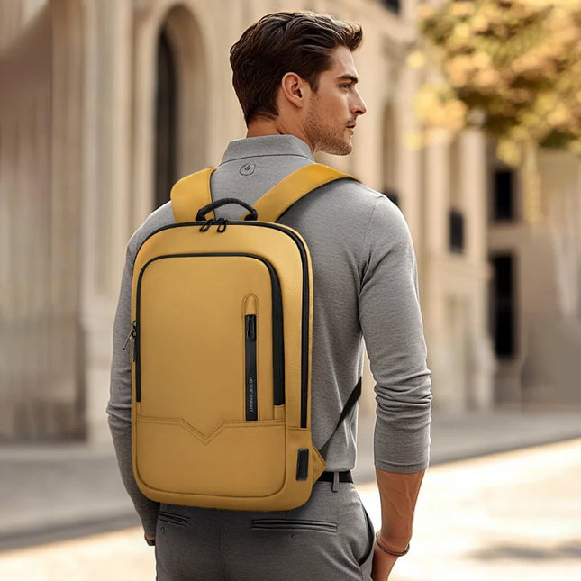Business Rucksack 15,6 Zoll Laptopfach, Grün