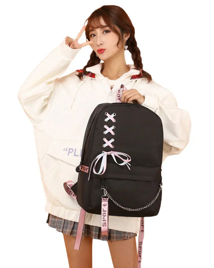 Schulrucksack Manga Design Canvas