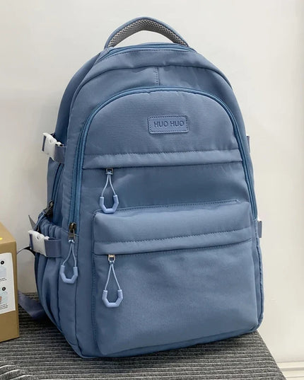Uni Rucksack mit vielen Fächern Blau