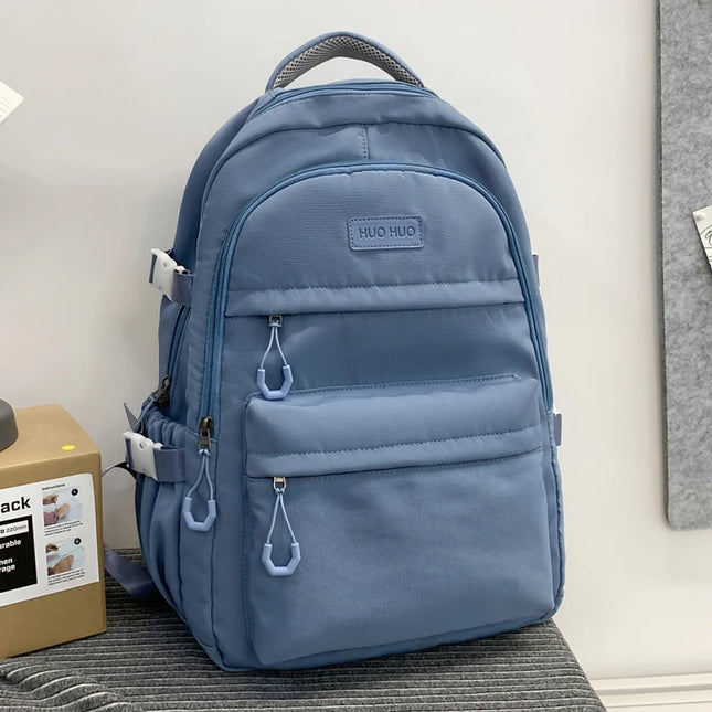 Uni Rucksack mit vielen Fächern Blau