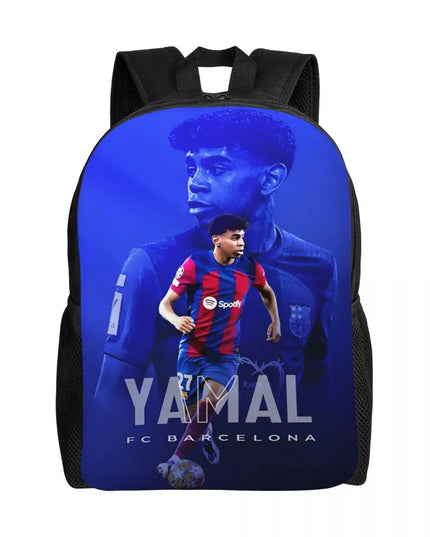 Schulrucksack mit Fussballprint
