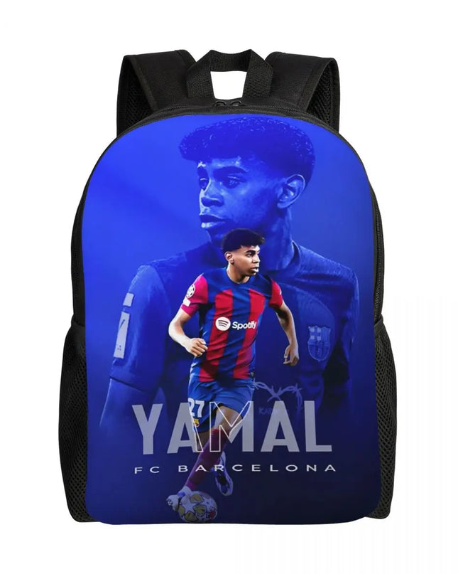 Schulrucksack mit Fussballprint