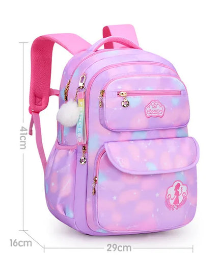 Schulrucksack für Teenager & Mädchen Lila S