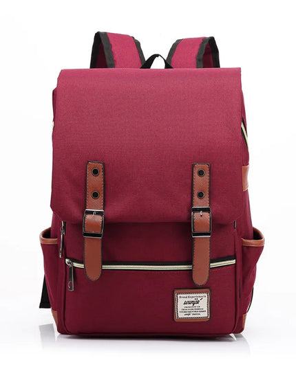 Vintage Laptop Rucksack 16 Zoll Rot