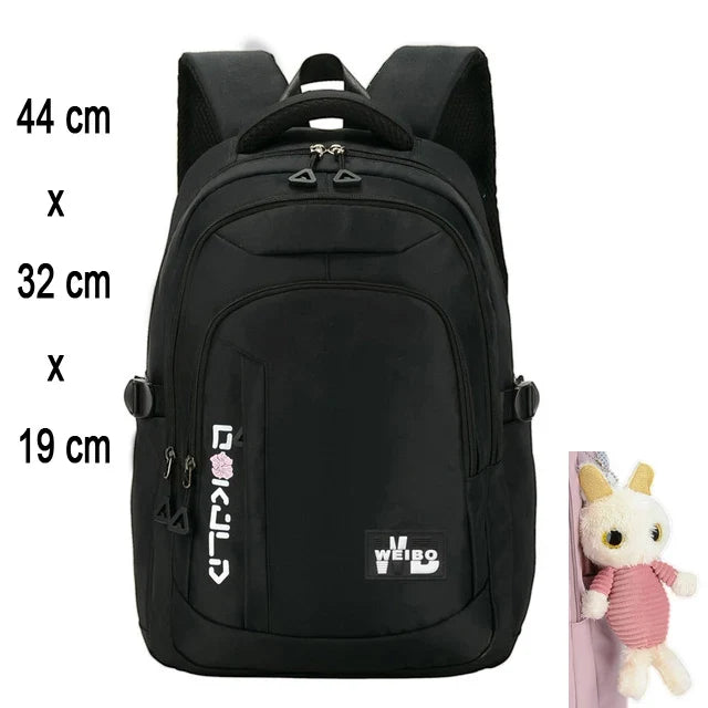 Schulrucksack fuer Teenager - Schwarz