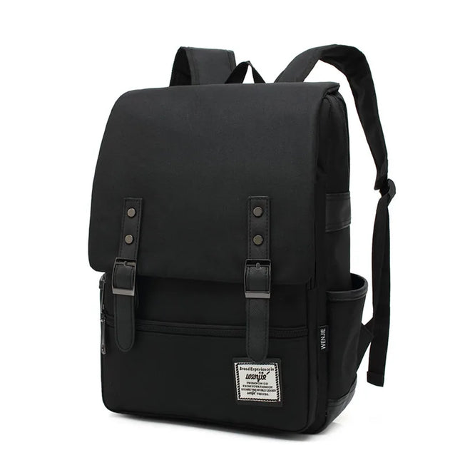 Laptop Rucksack Canvas Schwarz 16 Zoll