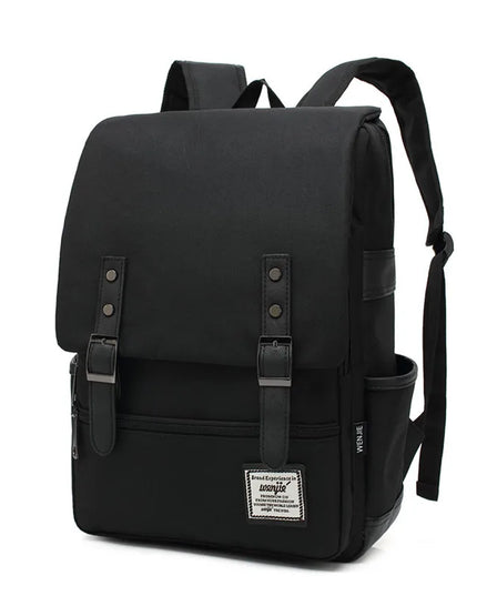 Laptop Rucksack 16 Zoll – Schwarz Canvas
