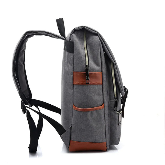 Uni Rucksack Canvas 16 Zoll Laptopfach Rot