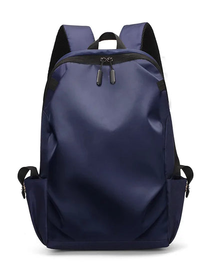 Unisex Schulrucksack mit USB-Port Blau