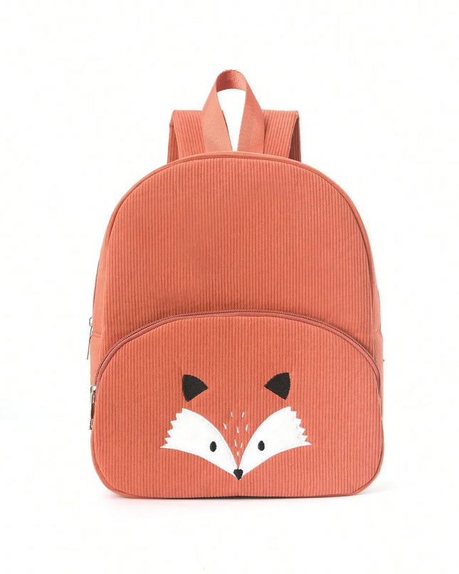 Schulrucksack Kind Fuchs Plüsch Rot