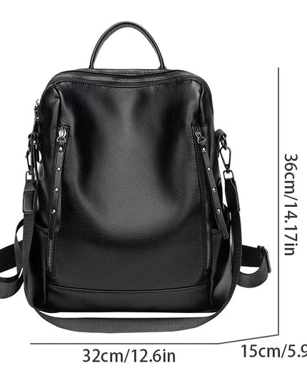 Damen Rucksack Retro-Stil Khaki