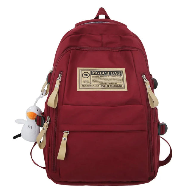 Großer Schulrucksack Beige - 36-55 Liter