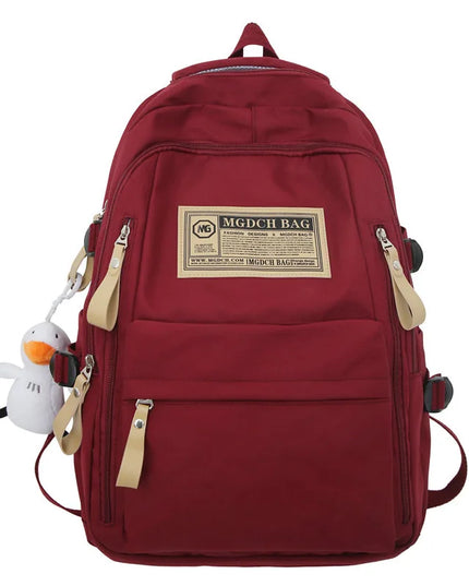 Großer Schulrucksack Bordeaux - 36-55 Liter