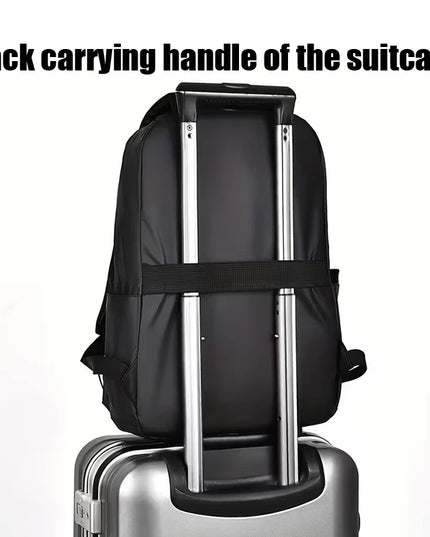 Leichter Laptop Rucksack Grau wasserabweisend