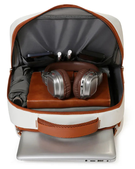 Business Rucksack 16 Zoll Laptopfach Beige